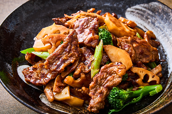 牛肉と冬野菜のオイスターソース炒め